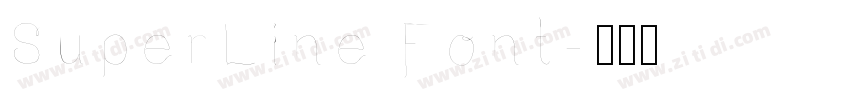 SuperLine Font字体转换